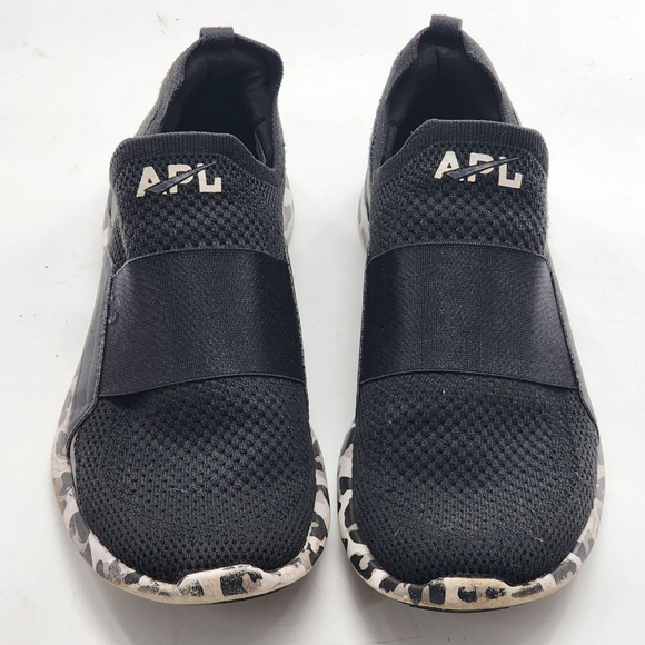 Women's APL Techloom Bliss Black Leopard Print Athletic Shoes Size 8 - Picture 3 of 7